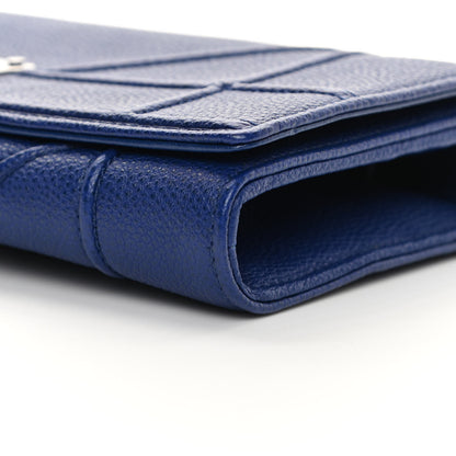Christian Dior Grained Calfskin Diorama Croisiere Chain Wallet Blue 9 of 14