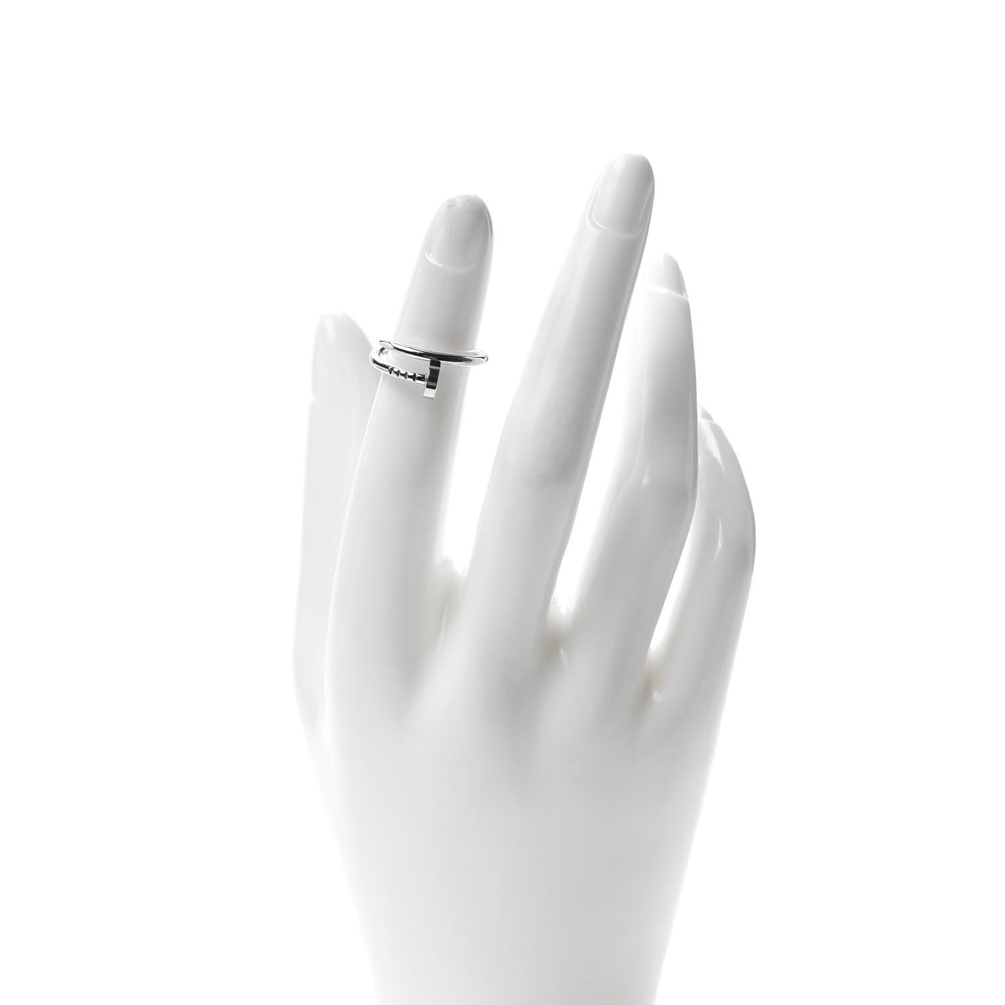 18K White Gold Small Juste Un Clou Ring 48 4.5