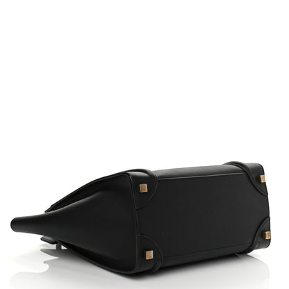 Celine Smooth Calfskin Micro Luggage Black 4 of 9