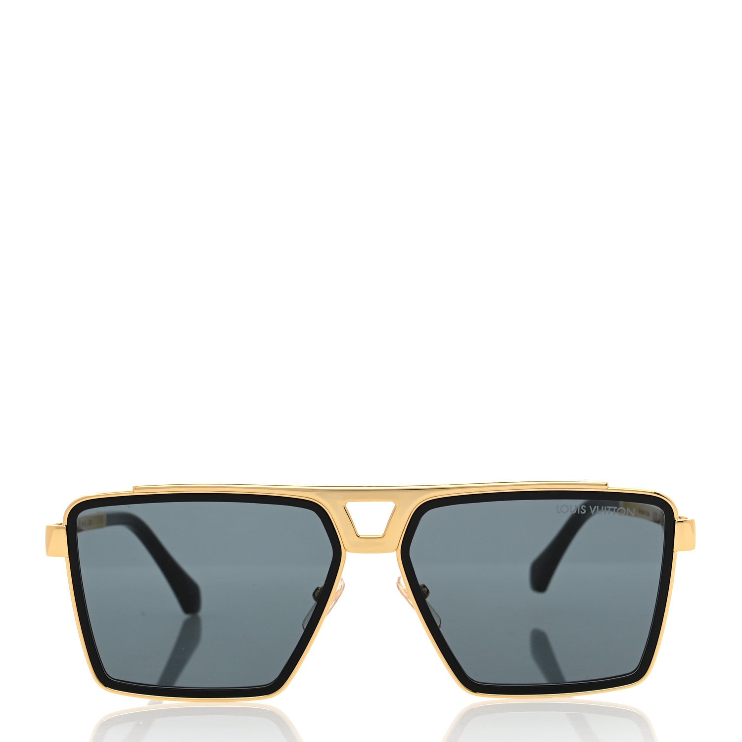 Louis Vuitton Metal 1.1 Evidence Z1584U Sunglasses Gold 2 of 8