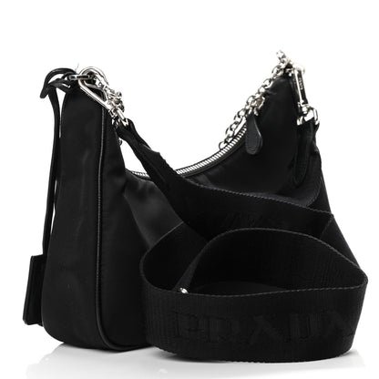 Prada Nylon Re-Edition 2005 Shoulder Bag Black 2 of 13