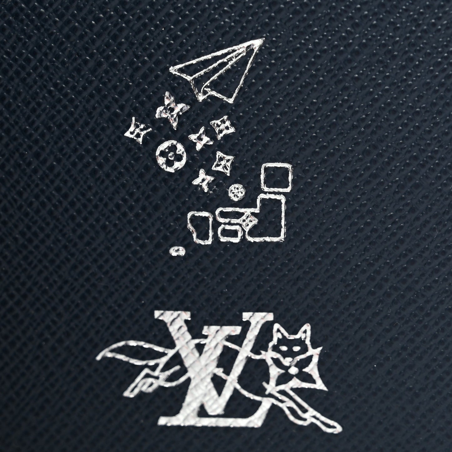 Monogram Forest Passport Cover Navy
