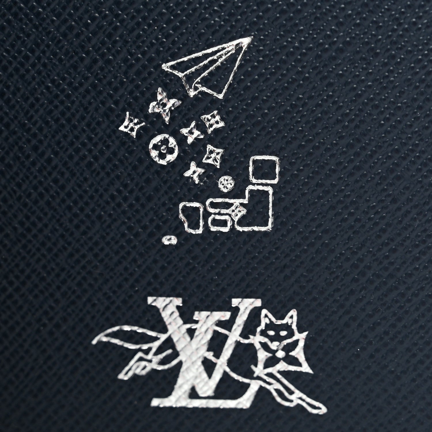 Louis Vuitton Monogram Forest Passport Cover Navy 7 of 8