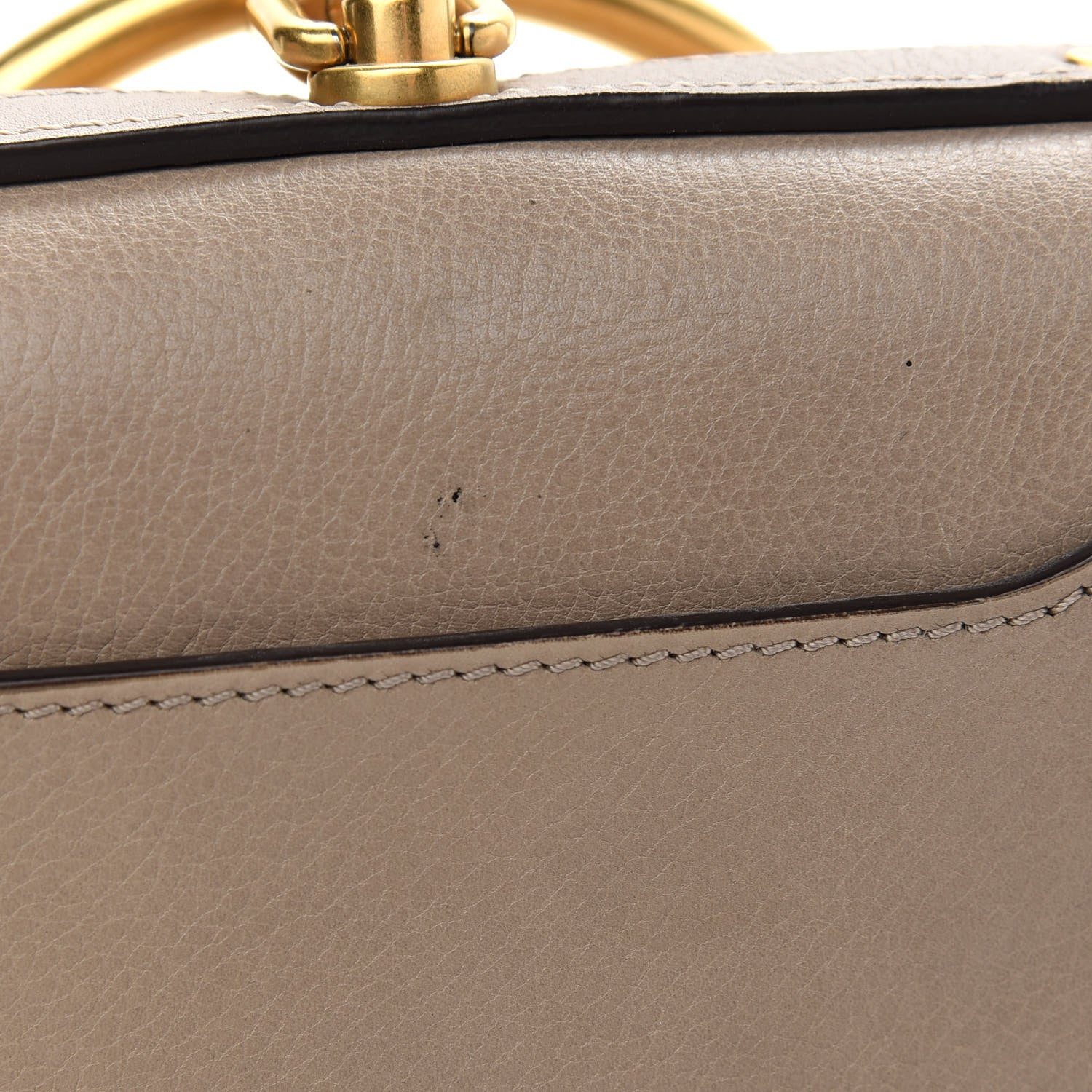 Chloe Calfskin Suede Small Nile Bracelet Bag Motty Grey 11 of 12