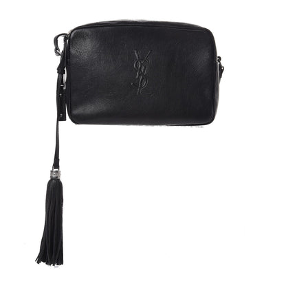 Saint Laurent Lambskin Monogram Small Lou Camera Bag Black 1 of 9