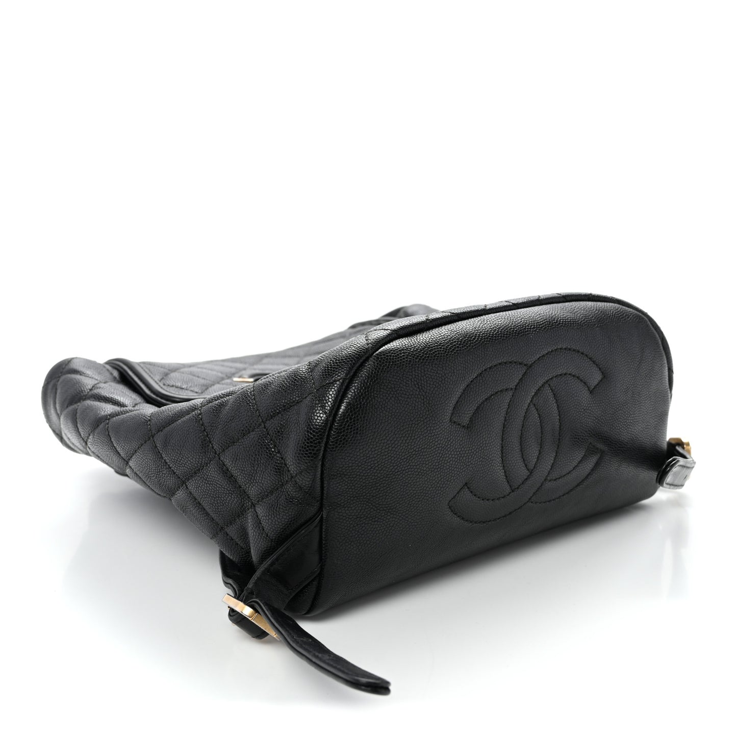 Caviar Quilted Small Filigree Backpack Black