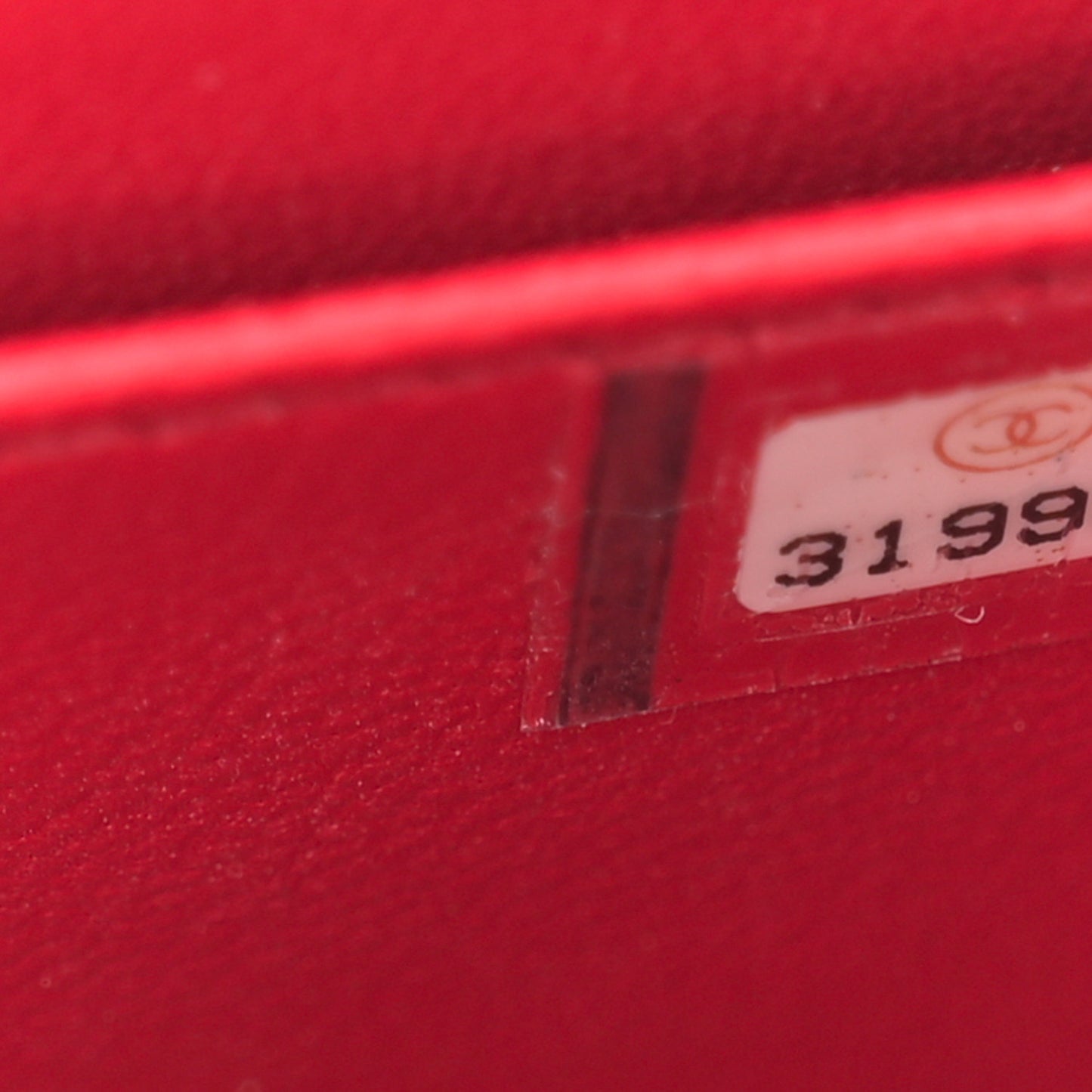 Lambskin Quilted Small Box With Chain Red