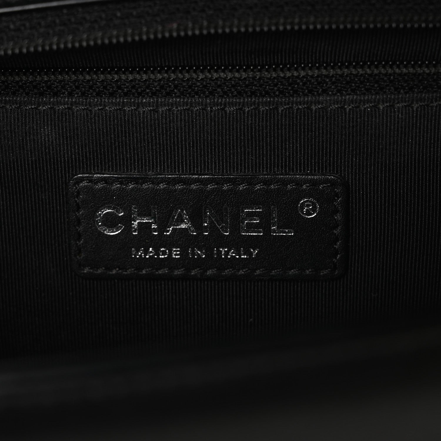 Chanel Patent Chevron Quilted New Medium Boy Flap Black 6 of 10