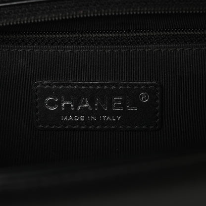 Chanel Patent Chevron Quilted New Medium Boy Flap Black 6 of 10