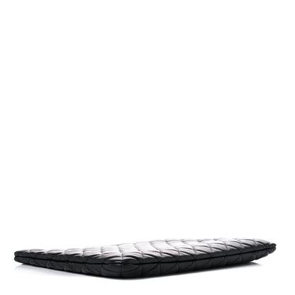 Chanel Lambskin Quilted Large Cosmetic Case Black 4 of 11