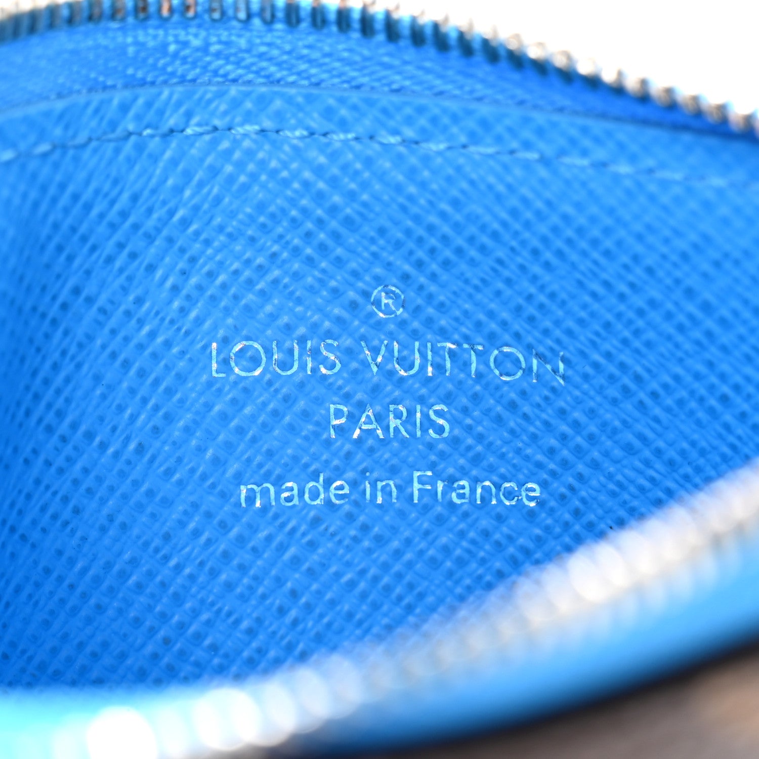 Louis Vuitton Monogram Zipped Romy Card Holder Gaston Blue 6 of 7