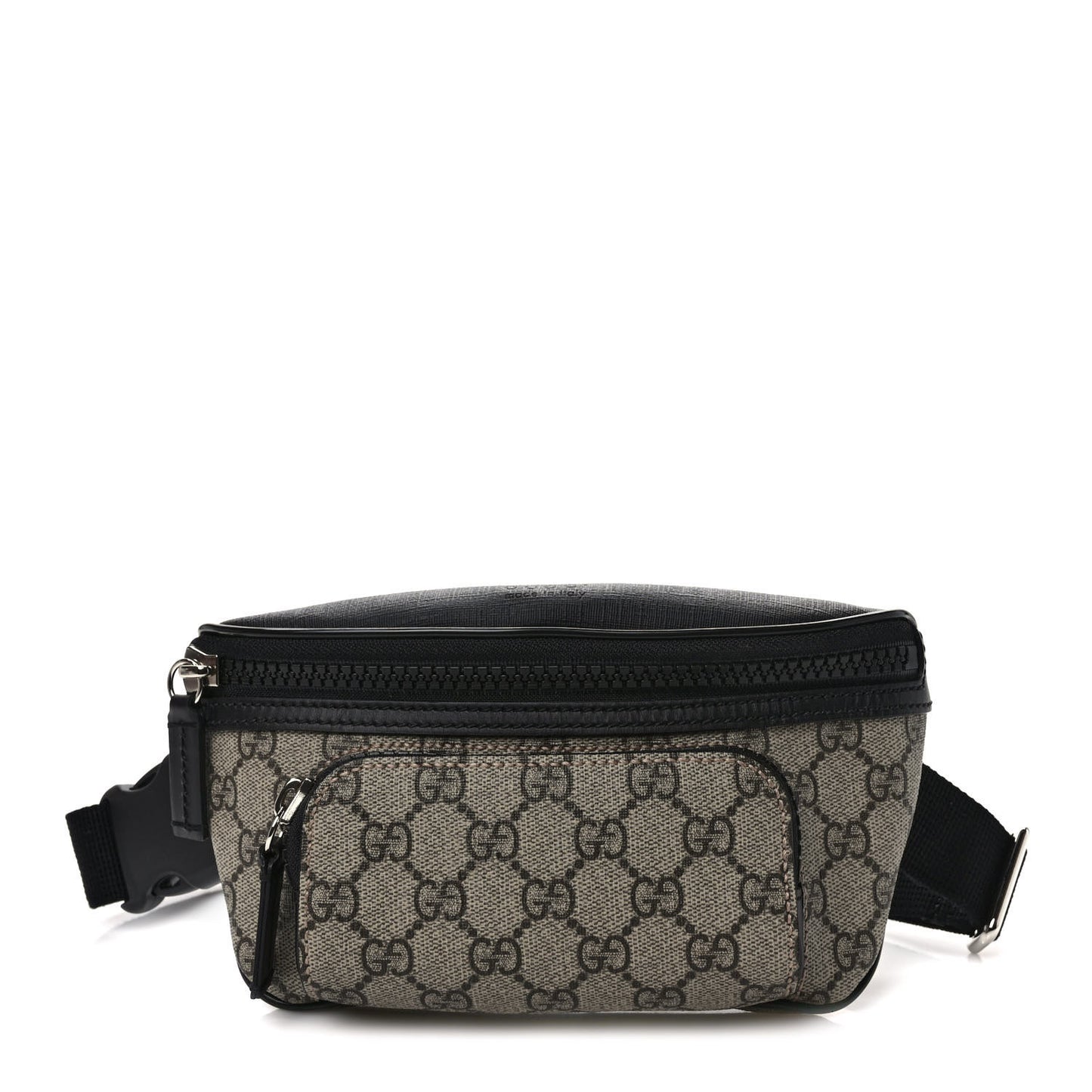 GG Supreme Monogram Belt Bag Black