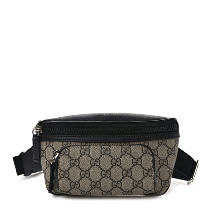 Gucci GG Supreme Monogram Belt Bag Black 1 of 9