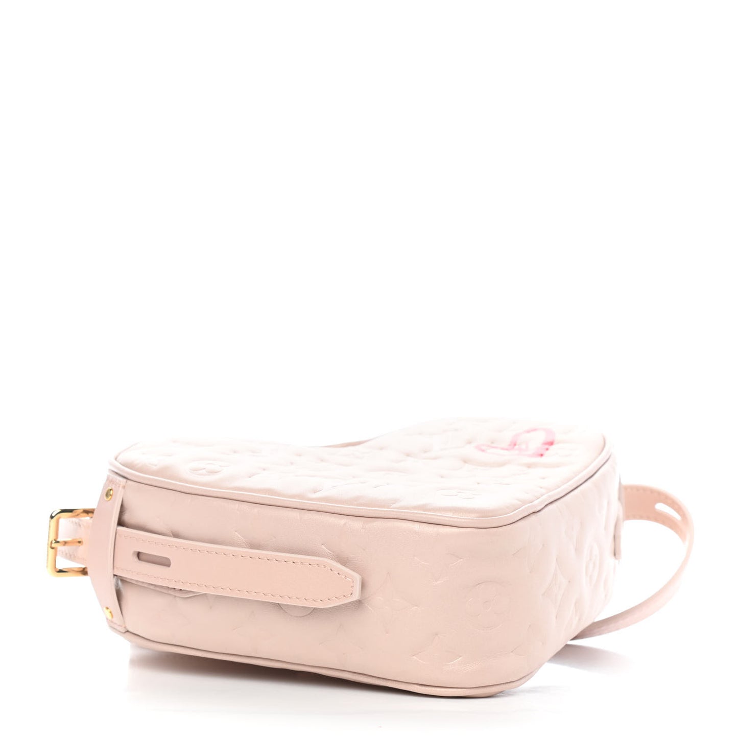 Lambskin Embossed Monogram Fall In Love Sac Coeur Light Pink