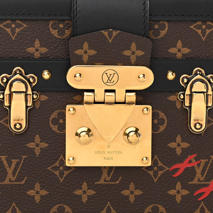 Louis Vuitton Monogram Petite Malle Black 6 of 9