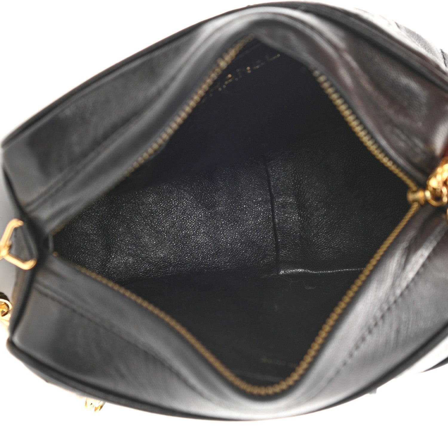 Chanel Lambskin Quilted CC Tassel Camera Case Black 5 of 12