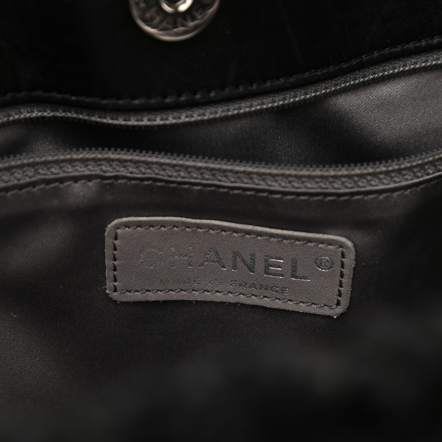 Chanel Vinyl Quilted Funny Tweed Tote Black 5 of 9