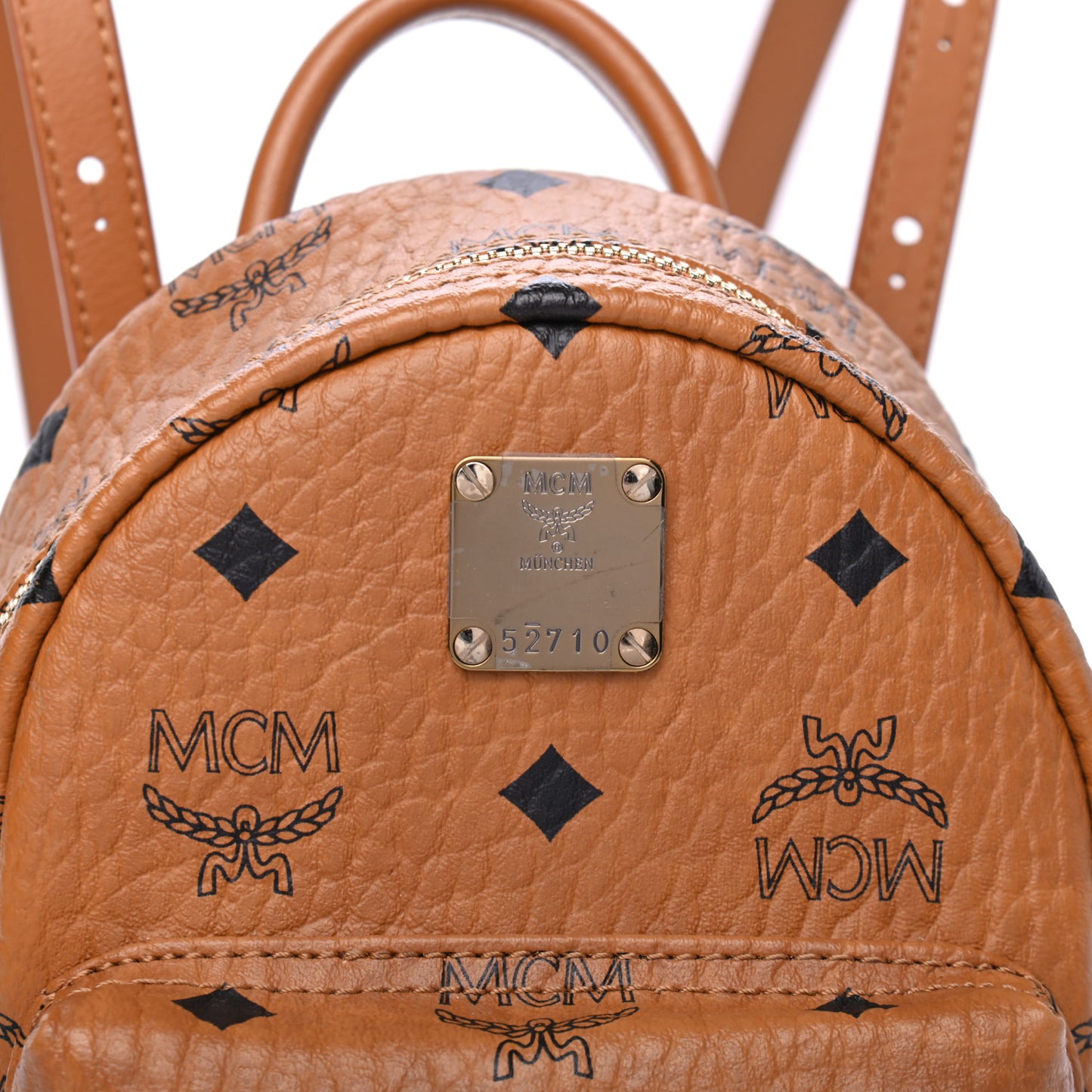 Visetos Side Stud X-Mini Stark Backpack Cognac