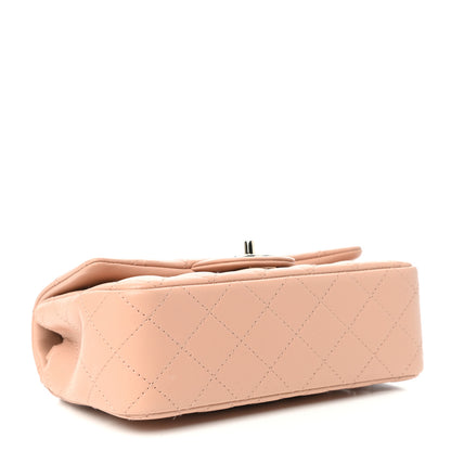 Chanel Lambskin Quilted Mini Rectangular Flap Beige 4 of 9