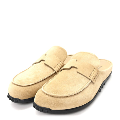 Hermes Suede Calfskin Womens Mix Mules 40 Beige Albatre 4 of 10