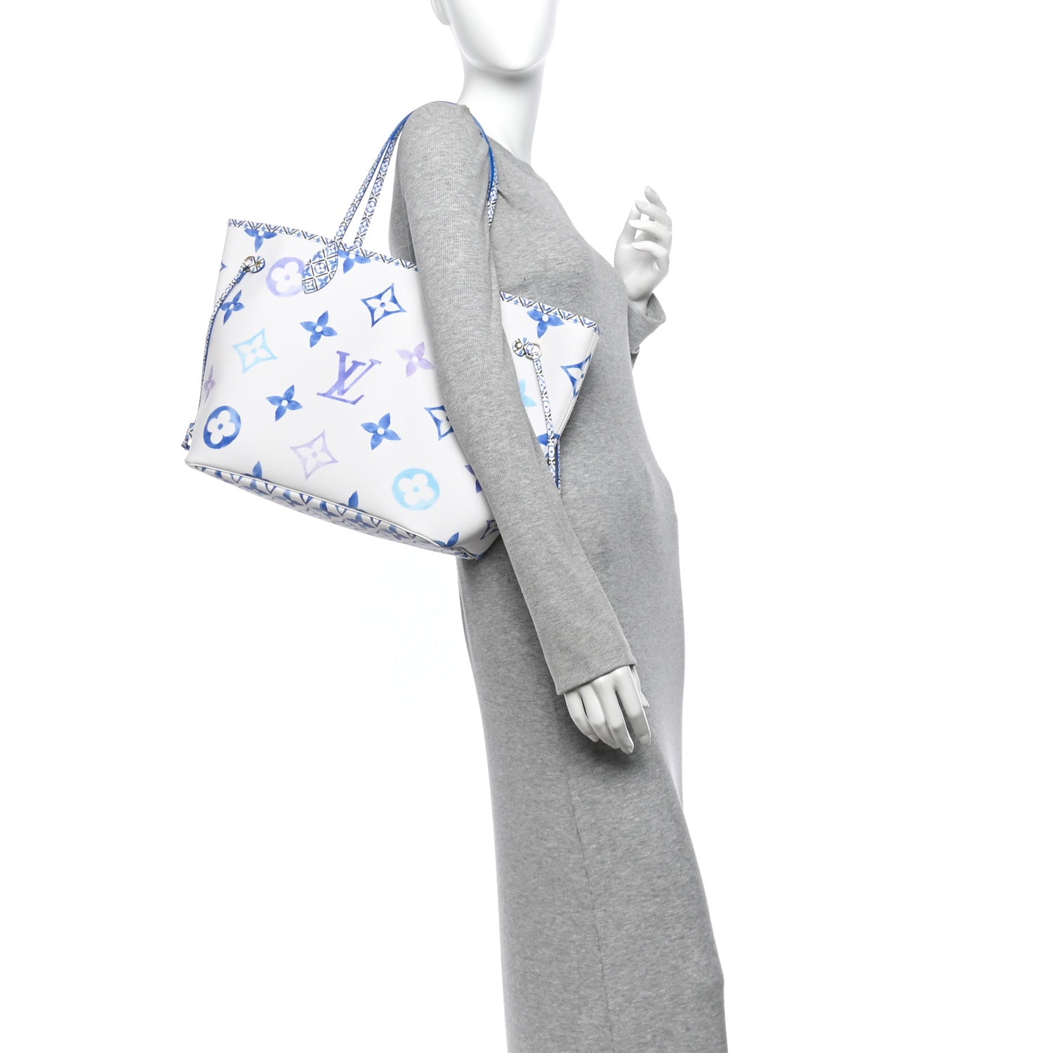 Louis Vuitton Monogram Giant By The Pool 2.0 Neverfull MM Blue 2 of 10