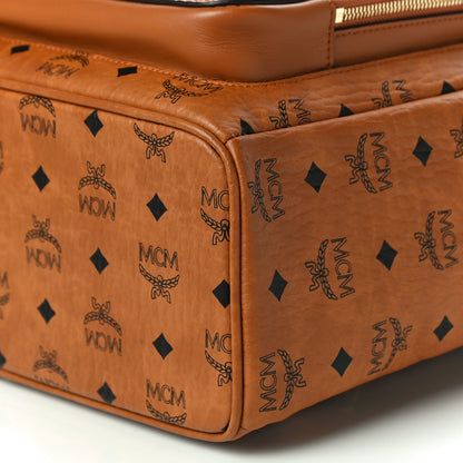 MCM Visetos Mens Medium Stark Backpack Cognac 11 of 11