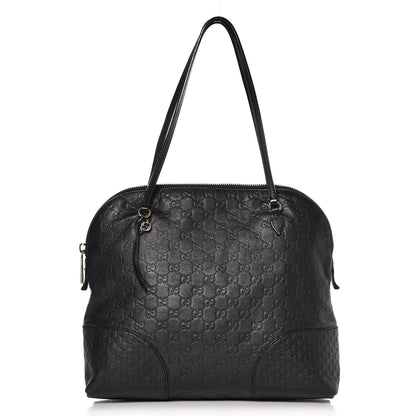 Gucci Guccissima Medium Bree Shoulder Bag Black 1 of 16