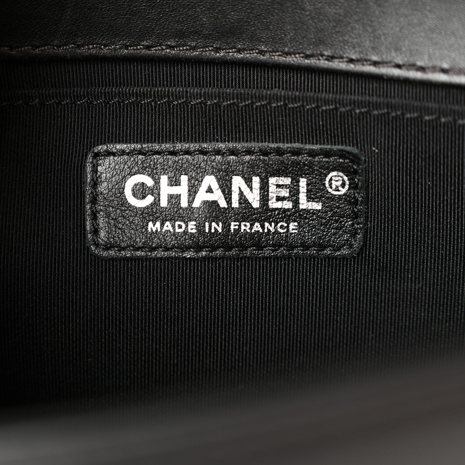 Chanel Lambskin Geometric Chevron Quilted Medium Boy Flap Black 6 of 16