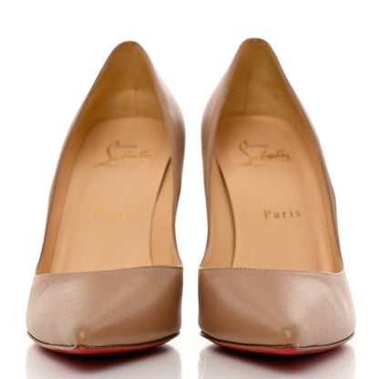 Christian Louboutin Nappa Apostrophy 100 Pumps 38 Nude 2 of 11