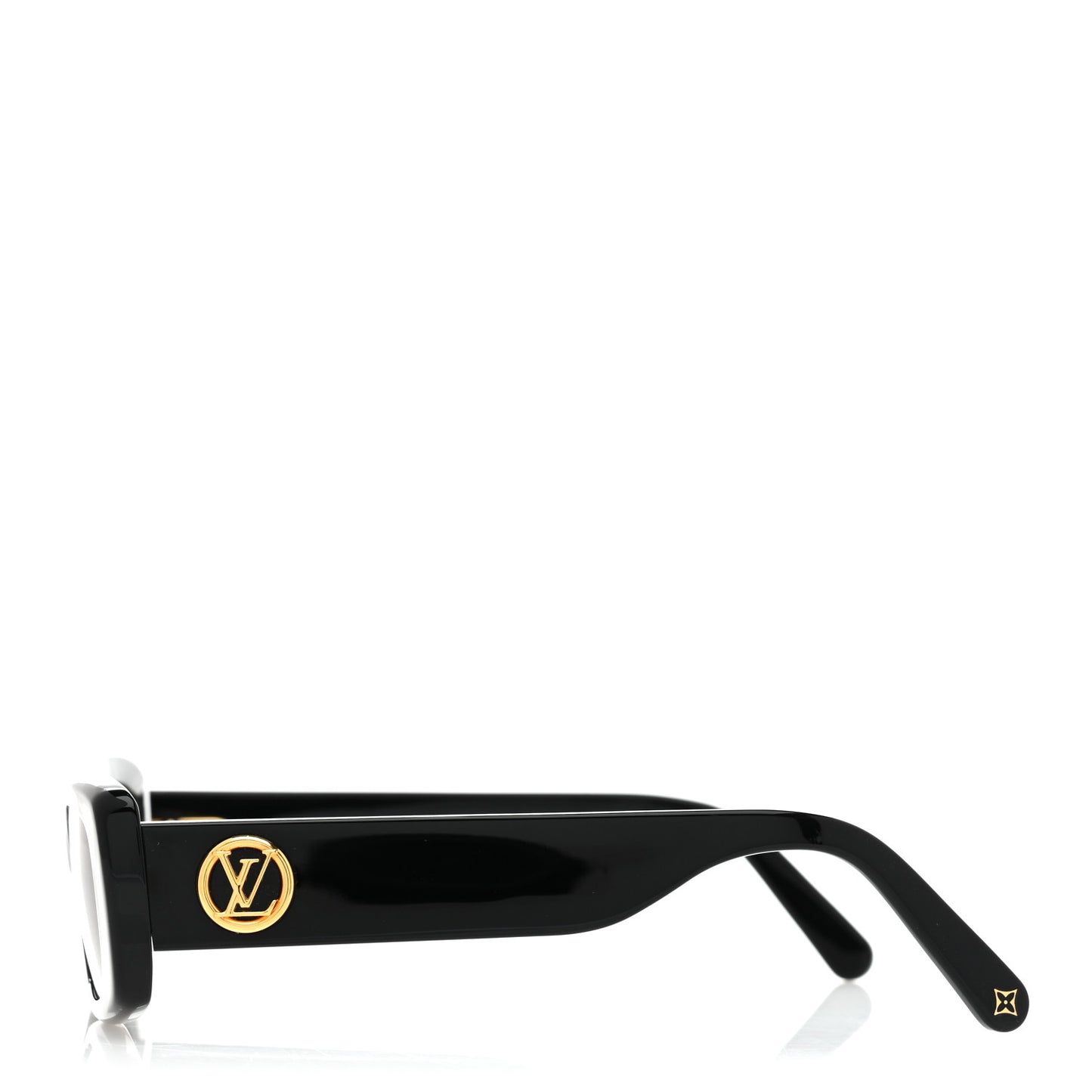 Acetate LV Circle Cat Eye Sunglasses Z2109W Black