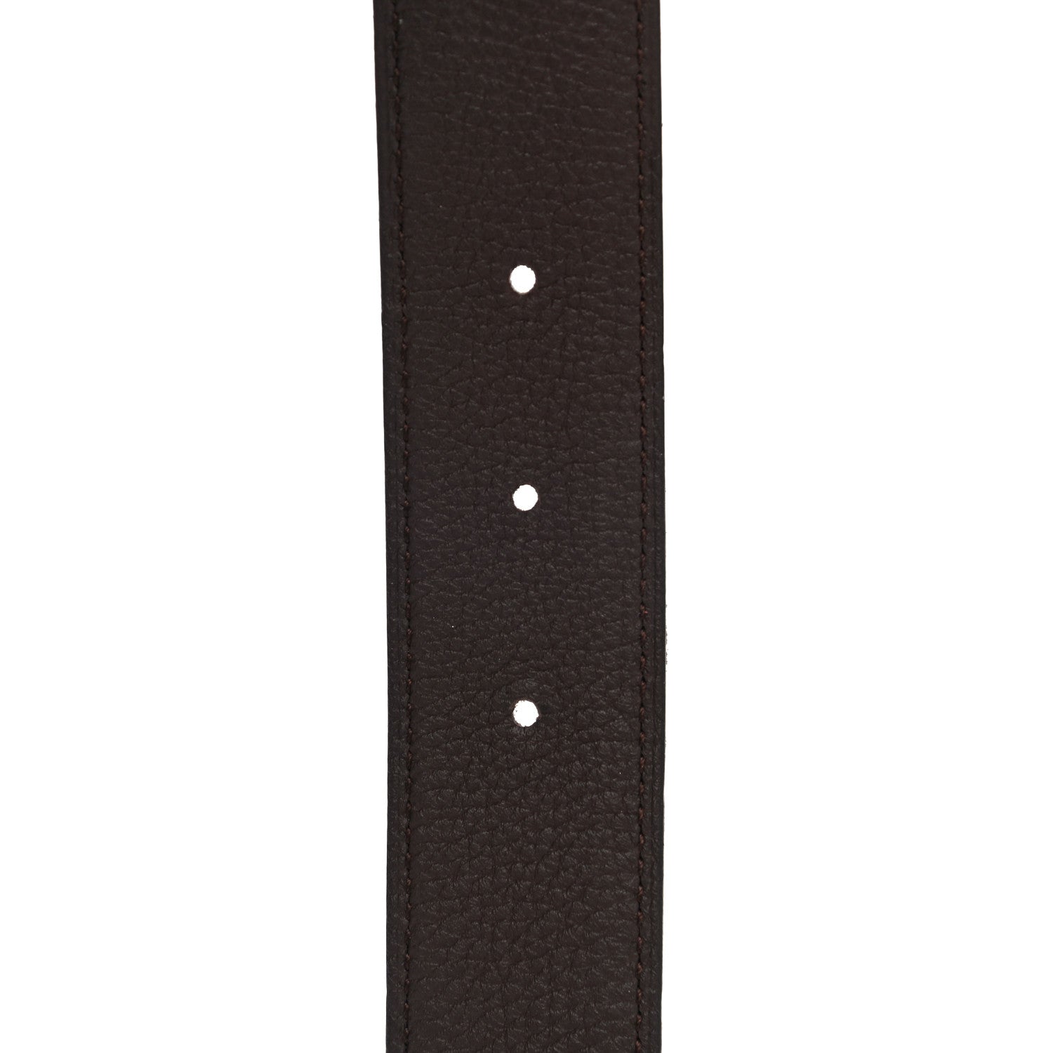 Hermes Togo Swift 32mm Gamma Belt 105 Chocolate Black 7 of 8
