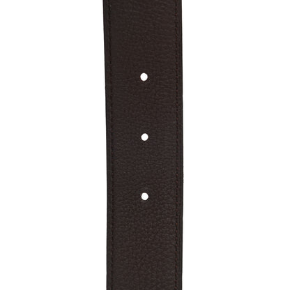 Hermes Togo Swift 32mm Gamma Belt 105 Chocolate Black 7 of 8