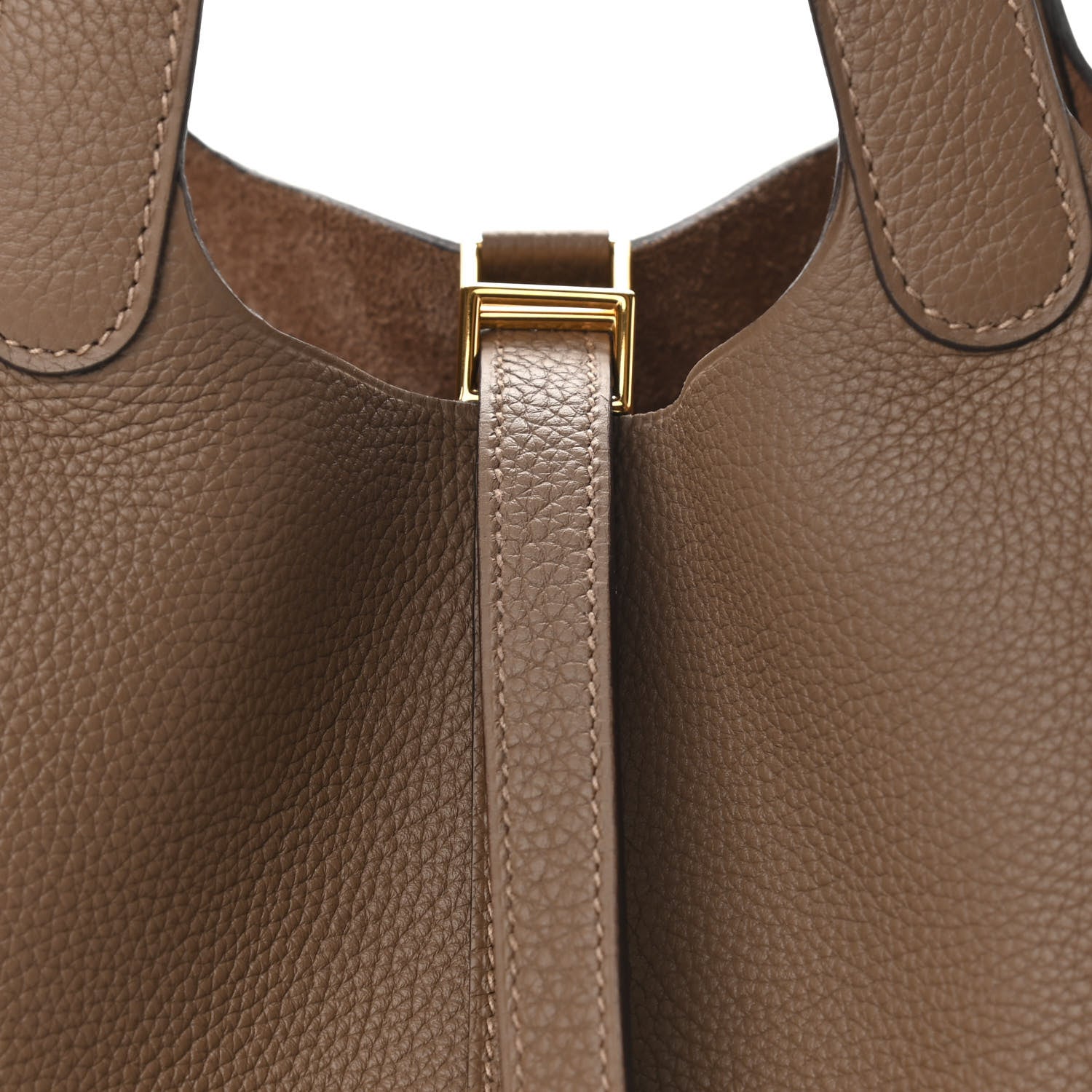 Hermes Taurillon Maurice Picotin Lock 18 PM Beige De Weimar 8 of 11