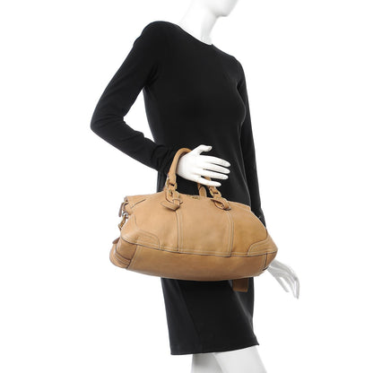 Prada Cervo Deerskin Shopping Satchel Naturale 2 of 16