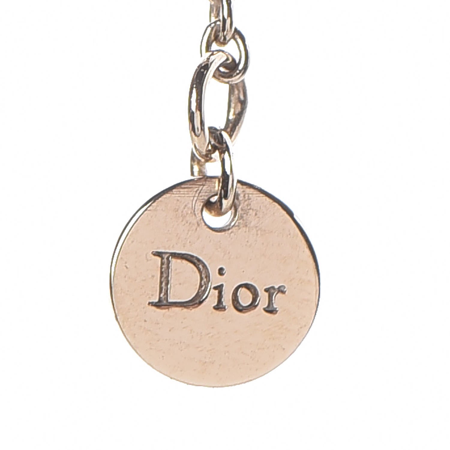 Christian Dior Metal Crystal Clair D Lune Necklace Gold 6 of 6