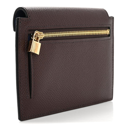 Hermes Epsom Tricolor Kelly Pocket Compact Wallet Black Rouge H Bleu Saphir 3 of 8