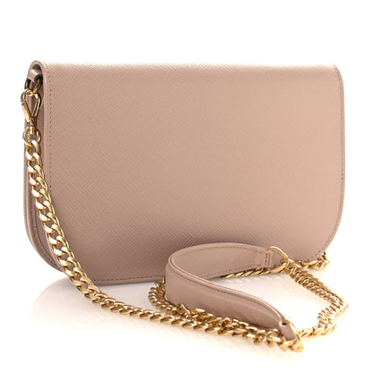 Prada Saffiano Bandoliera Chain Crossbody Bag Cammeo 4 of 15