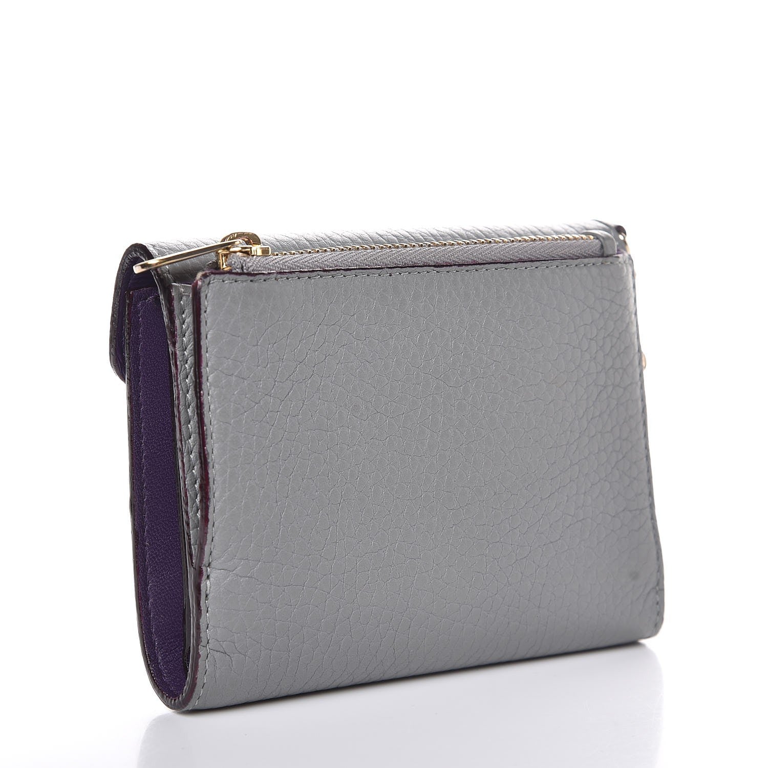 Christian Dior Bullcalf Diorissimo Medium Envelope Wallet Gris 3 of 8