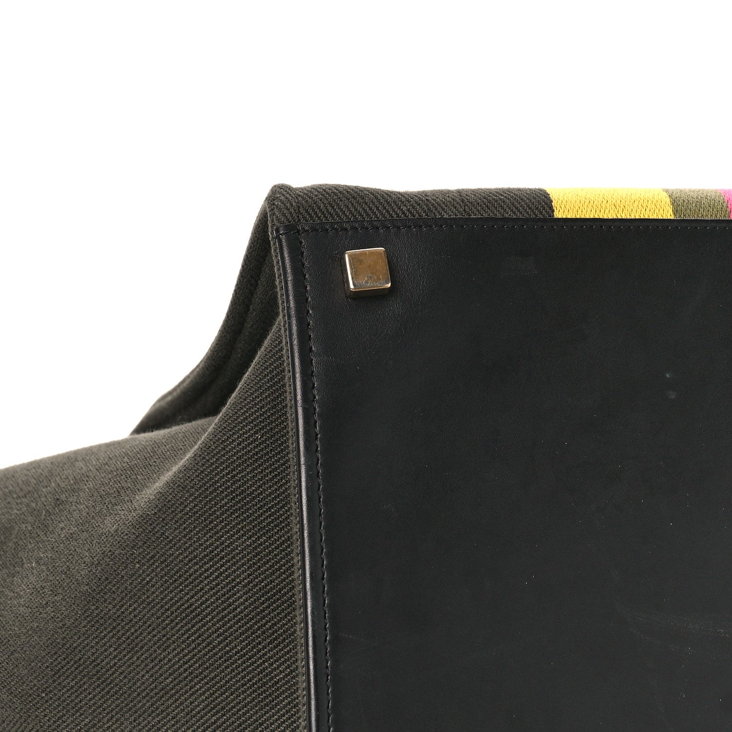 Celine Canvas Striped Medium Phantom Luggage Multicolor 7 of 9