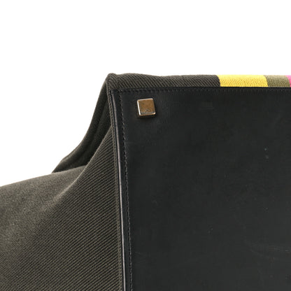 Celine Canvas Striped Medium Phantom Luggage Multicolor 7 of 9