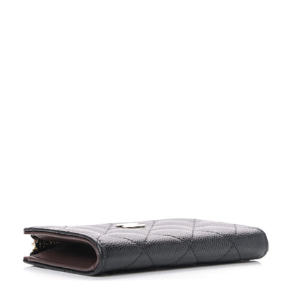 Chanel Caviar Quilted Zipped Key Holder Case Black 3 of 4