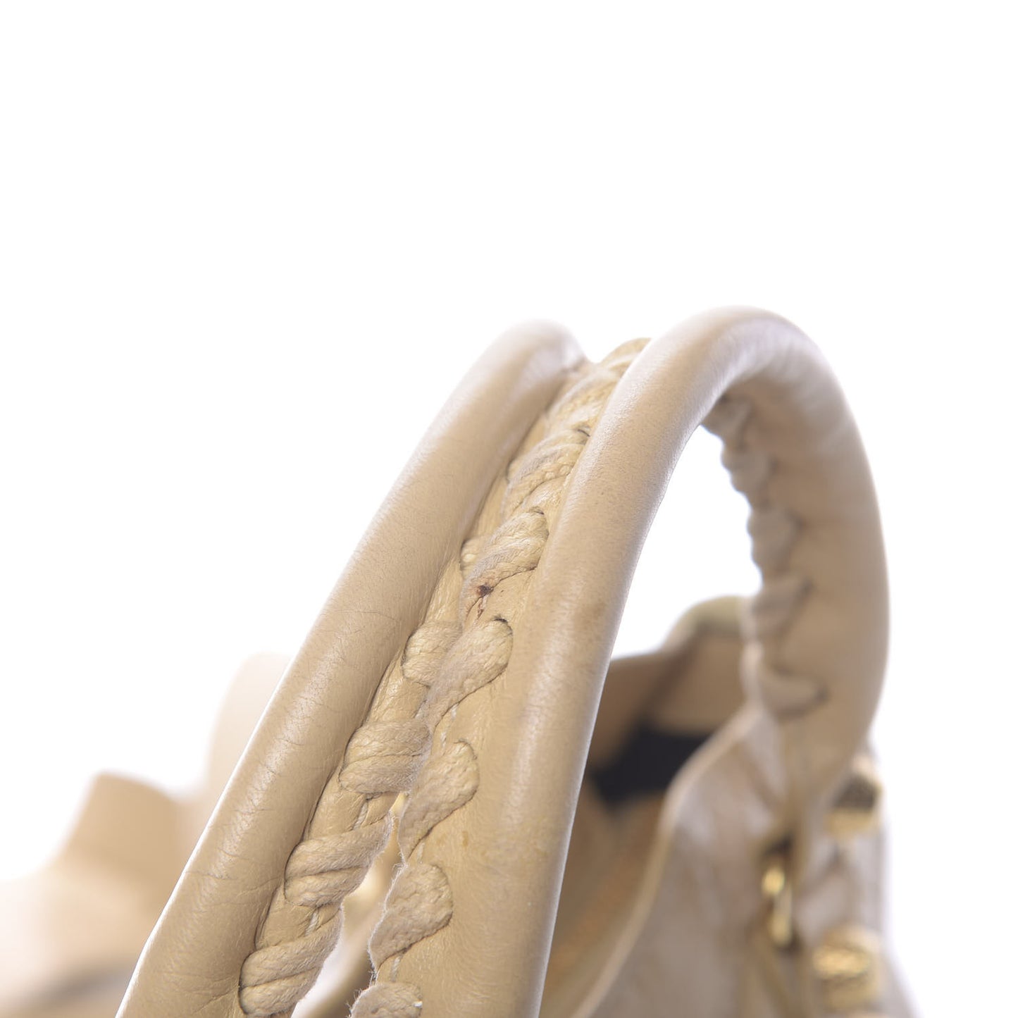 Agneau Giant 12 Gold Hardware Mini City Beige Oryx