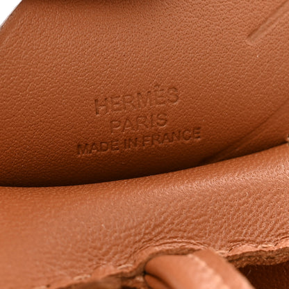 Hermes Milo Lambskin Grigri Rodeo Pegase Horse Bag Charm MM Gold 3 of 4