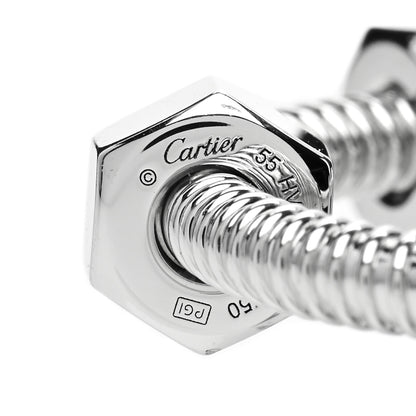 Cartier 18K White Gold Ecrou De Cartier Ring 55 7.25 4 of 4