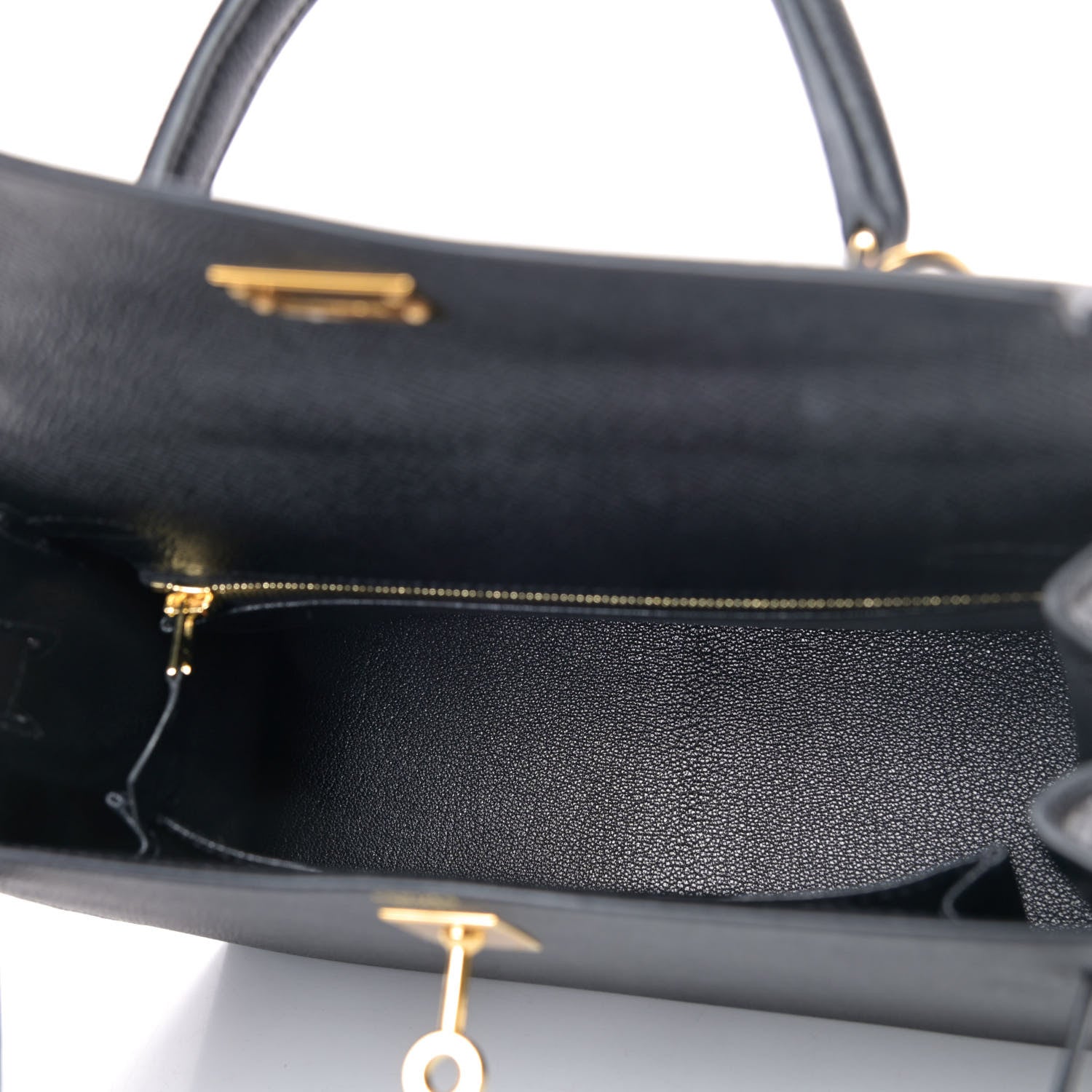 Hermes Epsom Kelly Sellier 25 Black 4 of 8