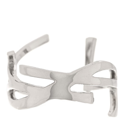 Saint Laurent Monogram Ring 49 5 Silver 1 of 4