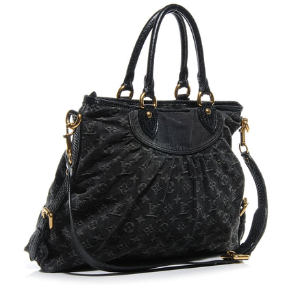 Louis Vuitton Denim Neo Cabby GM Black 3 of 7