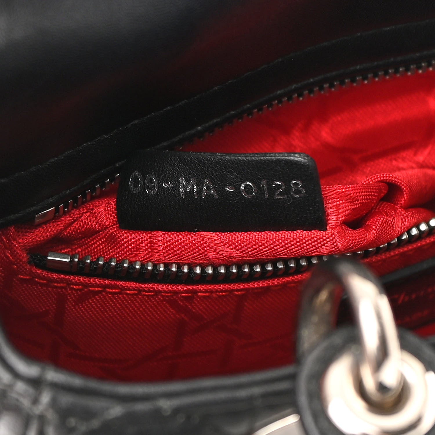 Christian Dior Lambskin Cannage Small Lucky Badges My Lady Dior Black 7 of 17
