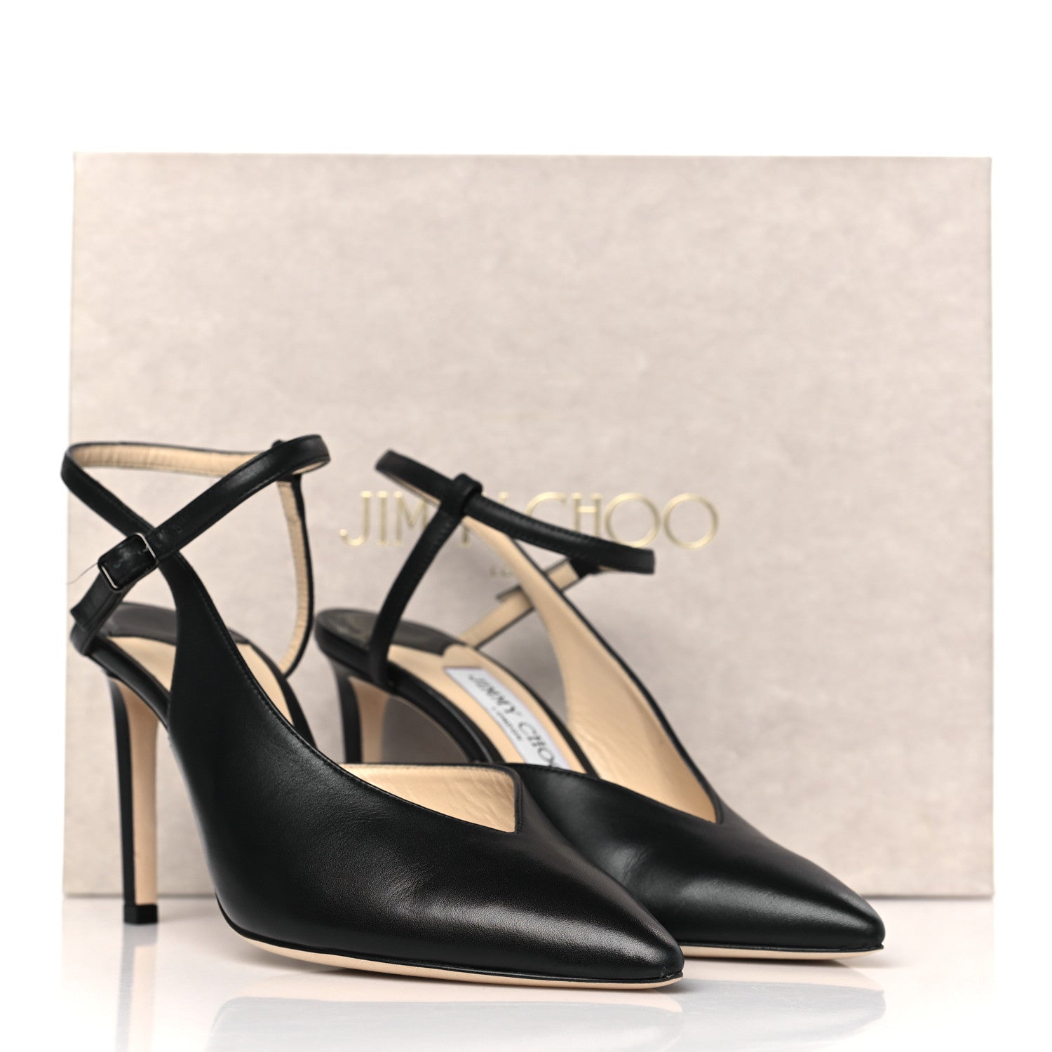 Jimmy Choo Kid Romy 85 Pumps 37 Black 9 of 9