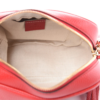 Gucci Pebbled Calfskin Small Soho Disco Bag Tabasco Red 5 of 10